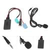 Cable de Audio Bluetooth de 6 Pines Adaptador AUX-IN para Radio de Coche con Micrófono Compatible con Clio Espace Megane