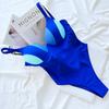 fashion New Splicing Bra Cup Backless Monokini High Cut One Piece Swimsuit Women Swimwear Female Bather Bathing Suit Swim