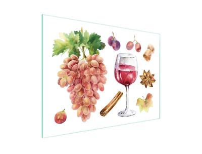 SZKLANA DESKA DO KROJENIA 40x30 WINO