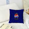 Kissenbezug Living Logo Zimmer Kopfteil Büro Blaues Kissen Schlafzimmer Lustiges Kissen Sofa Nickerchenzeit P-Pepsi Kissenbezug