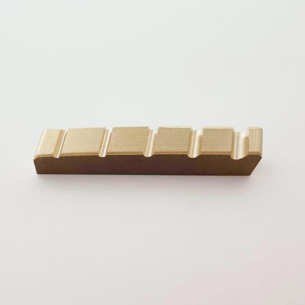 4-String/5-String Electric Bass Brass Nut Beveled Slot Nut Electric Bass Brass Nut Electric Bass Nut