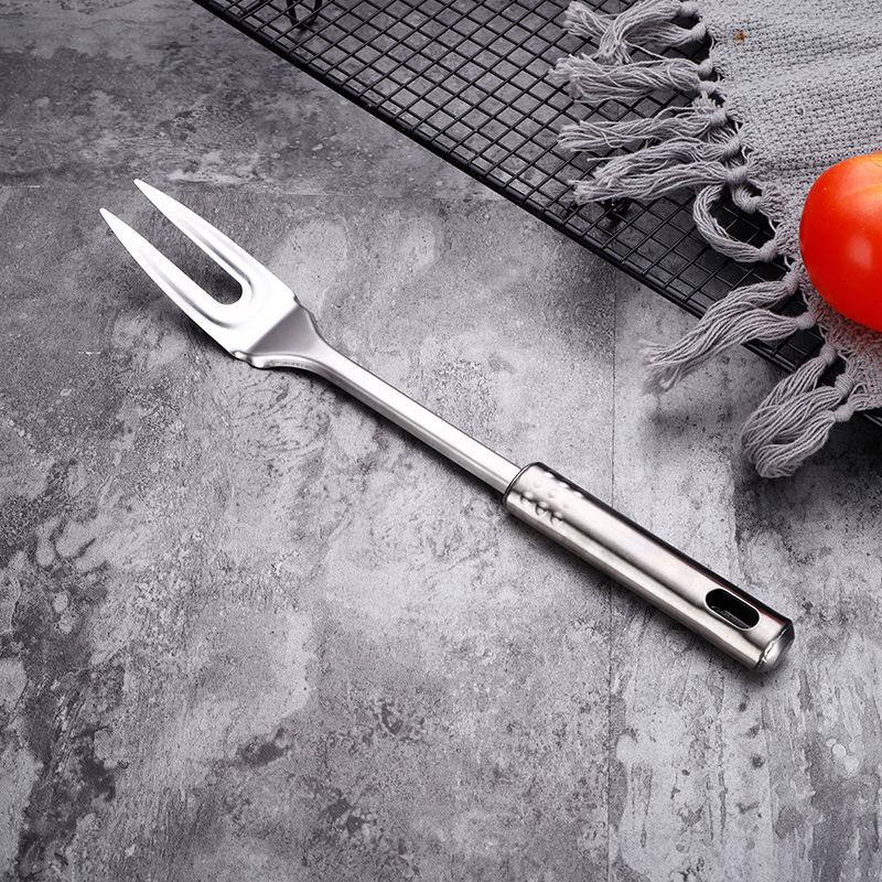 0.6mm Stainless Steel Cookware Set: Spatula, Stir-fry Utensils, Slotted Spoon