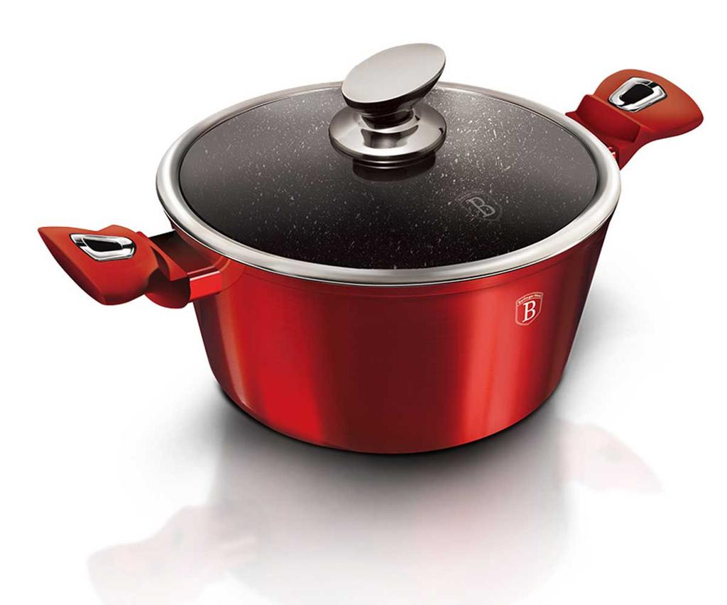 BERLINGERHAUS BH-6150 BURGUNDY COOKWARE SET