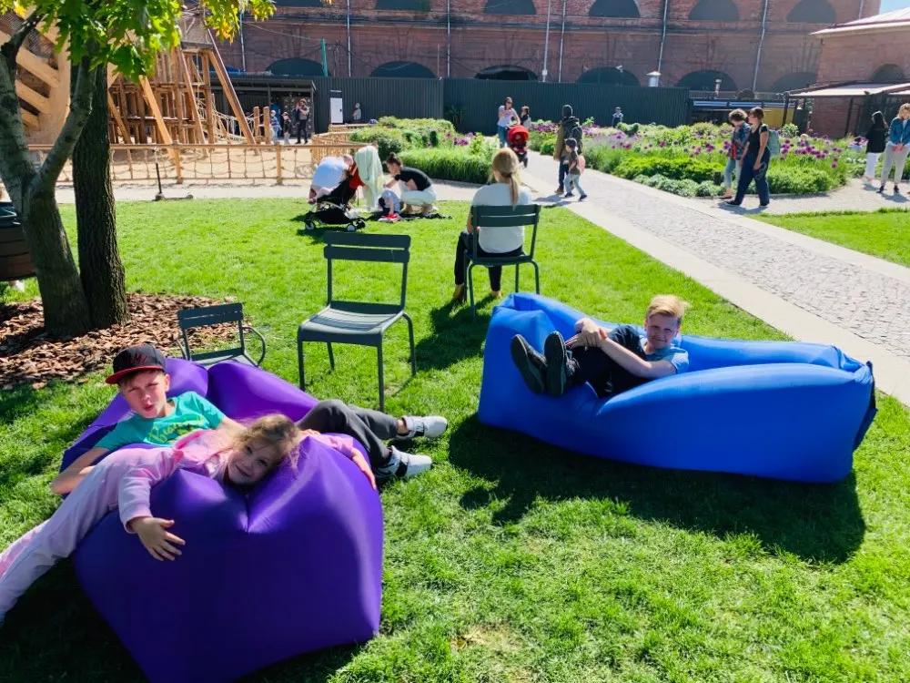 Venkovní spací pytel Rychlá padací rozkládací pohovka Camping Ultralehká nafukovací pohovka Vzduchová pohovka Líný vak Plážová pohovka Laybag bivy