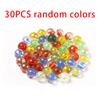 30 STÜCK 1,4 cm Kinderspielmaschine Dame Jojo Bälle Farbige Glasperlen Aquarium Dekoration Perlen Glaskugeln Spiel Murmeln