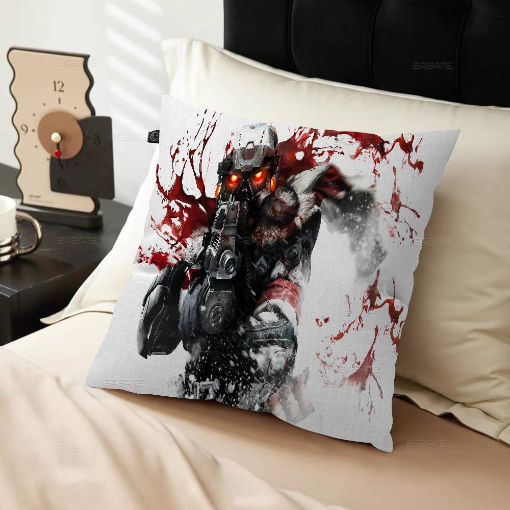 Killzone Helghast Logo Cushion Cover Pillow Cover Decor Pillowcase Printed Cushion Case For Couch