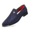 Gorąca sprzedaż Męskie mokasyny Czarny Wiosenny wsuwany zamsz Męskie buty biznesowe Projektant Eleganckie buty wizytowe dla mężczyzn Zapatos Hombre