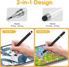 4/1Pcs 2IN1 Stylus Pen for Mobile Phone Tablet Drawing Capacitive Touch Pen Universal For iPhone Samsung Android Draw Screen Pen