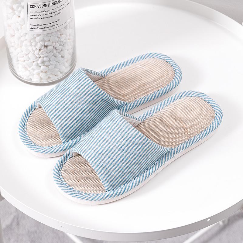 

Lida Nya Unisex Linen Slippers – 2025 Non-Slip Breathable Indoor Footwear for All Seasons. 43-44