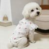 Bow Print Dog T-Shirt Breathable Summer Pet Vest Fashion Dog Pajamas  Spring Summer Season