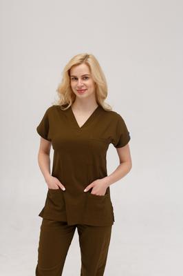 Two Piece Set Medical Scrubs Unisex Doctor Nursing Uniform Set Medical Uniform Surgical Suit Tops+Pants V-neck Short Sleeved Thin Tericoton Fabric