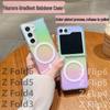 Samsung Galaxy Z Flip7 Gradient Magnetic Transparent Anti-Fall Folding Case