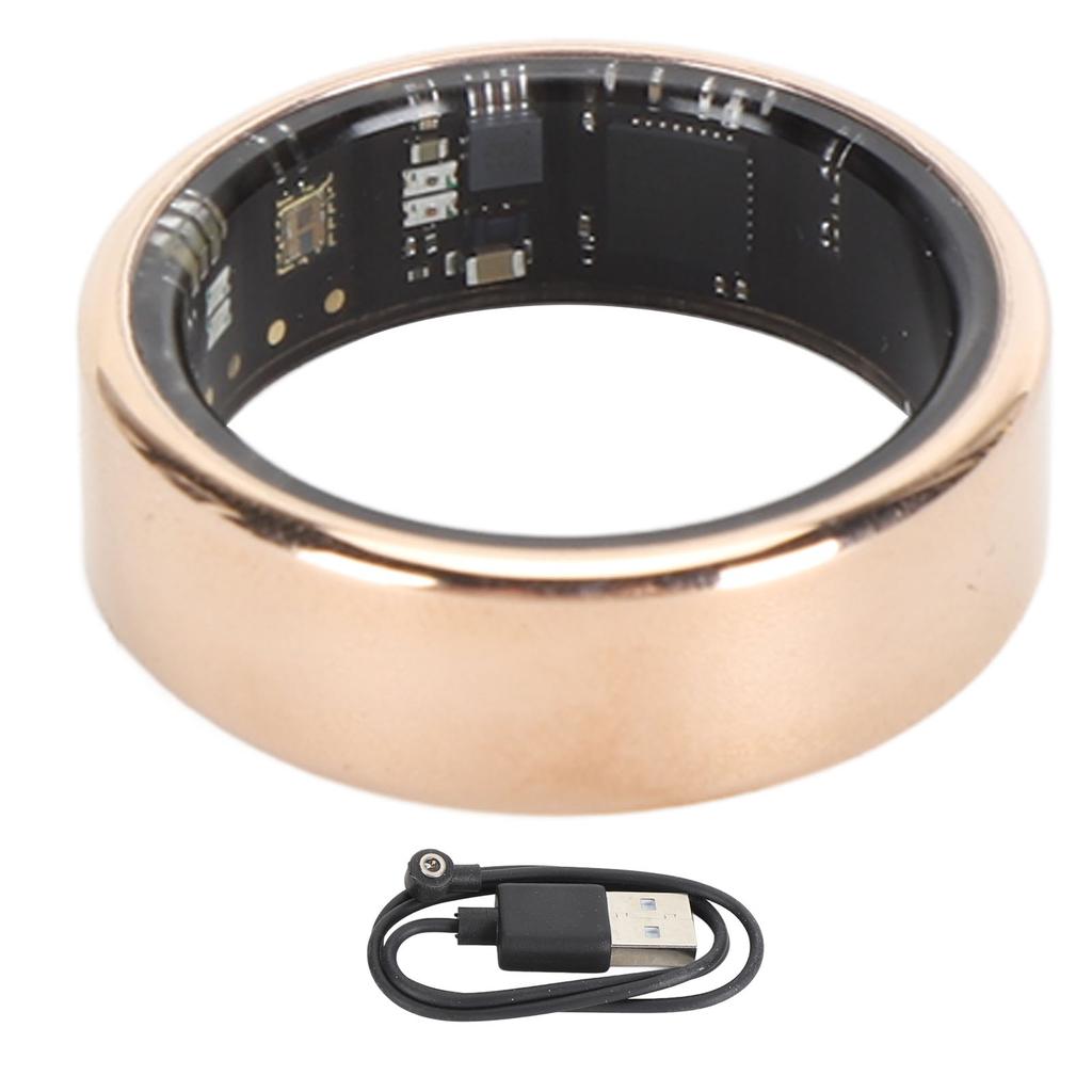 Smart Health Tracker Ring Temperature Tracking Pedometer IP68 Waterproof Fitness Ring for Sleeping