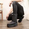Winter men's snow boots fleece snow-proof non-slip cotton shoes outdoor high-top boots labor insurance cotton shoes