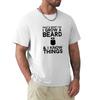 Thats What I Do I Grow A Beard And I Know Things Tshirt Casual Lightweight Short Sleeve Top
