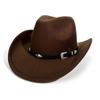 New Western Cowboy Hat Music Party Jazz Hat Autumn and Winter European and American Felt Top Hat