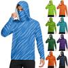 Men's Shirt With Mask Lightweight Long Sleeve Hooded Hiking Fishing Performance