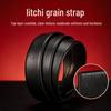 Men's Lychee Grain Leather Belt with Automatic Buckle - Casual and Versatile Style