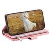 For iPhone 17 Air Wallet Case Rhombus Stitching Line PU Leather Phone Cover with Wrist Strap