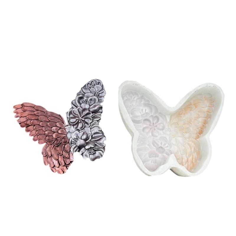 Day of The Dead Silicone Mould for Candle Soap Resin Art With Skull Flower Butterfly Designs