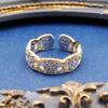 Set Inele Buccellati Femei Dantelă Gol Gravat Plin Diamant Încrustat Bijuterii de Mână High-end