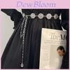 Elegant Vintage Metal Waist Chain For Women With Decorative Accessories And Stylish Design