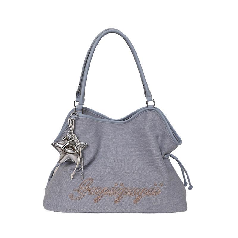 Borsone Morbido in Pelle con Tasca con Zip per Uso Quotidiano Informale