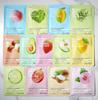 5pcs Moisturizing Facial Mask with Natural Fruit Extracts - Multiple Flavor | Intense Nutrition for Velvety Skin