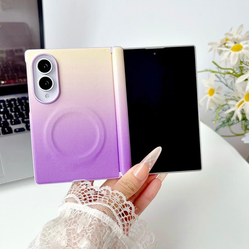 Moderne Kollisionsfarbe Magnetische Handyhülle Für Samsung Galaxy Z Fold 8 ZFold8 Z Fold8 Hüllen Für Magsafe Koreanisch Niedlich Funda