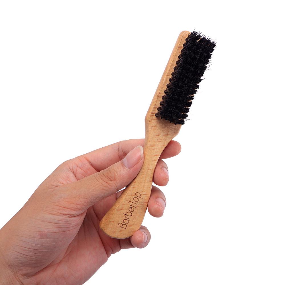 Men's Retro Beard Cleaning Brush - Long Handle, Soft Bristles