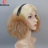 New Luxury Women Winter Warm Real Fox Fur Earmuffs Fashion Lady 100% Natural Fox Fur Ear Muffs Thermal Girl Real Fox Fur Earmuff