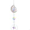 Crystal Hanging Prisms Pendant with Chain Home Decoration Premium Materials Versatile Use up