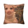 John Pork Traditional Polish Krakow Square Pillow Covers Room Funny Meme Cushion Case Cool Decor Throw Pillow Case 40*40