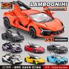 Cross border hot selling inertia rebound three door alloy sports car model rebound children's toy car boy toy