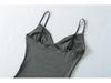 Spicy V-Neck Striped Camisole: Summer 2026 Slim-Fit Sleeveless Crop Top
