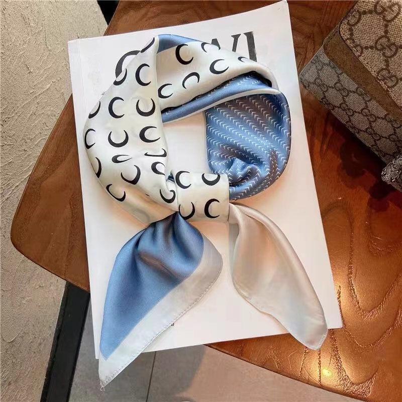 Premium Quadratischer Seidenschal für Damen: Kleine quadratische Form Elegante dekorative Krawatte & Accessoire Schal