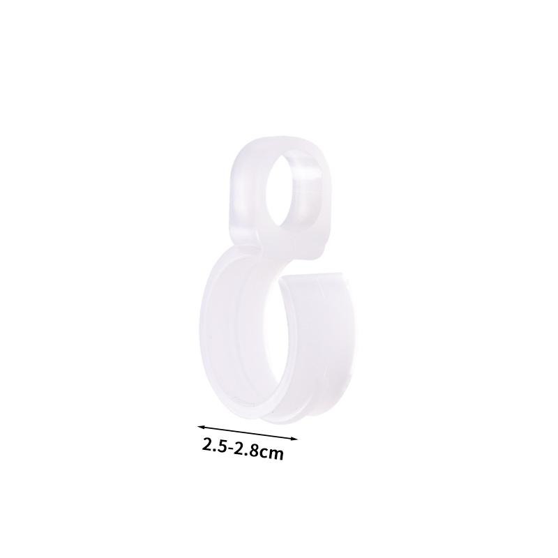 10pcs/set Curtain Clips Simple Window Curtain Rings Removable Clamps for Rods Plastic Drape Clip Portable Retro Drapes Hook