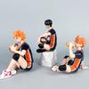 Anime Haikyuu Volleyball Character Statue Hinata Kageyama Mini Collectible Model PC Case Ornament Gift