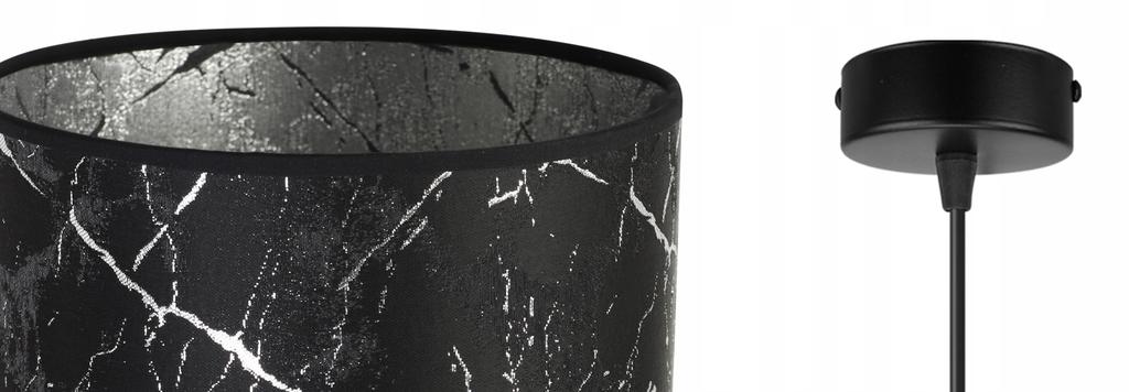 CEILING HANGING LAMP, SILVER MARBLE LAMPSHADE