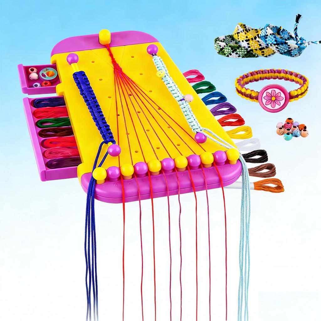 Arts and Crafts Children's Jewelry Making Kit Christmas Birthday Gift - Easy Bracelet Maker