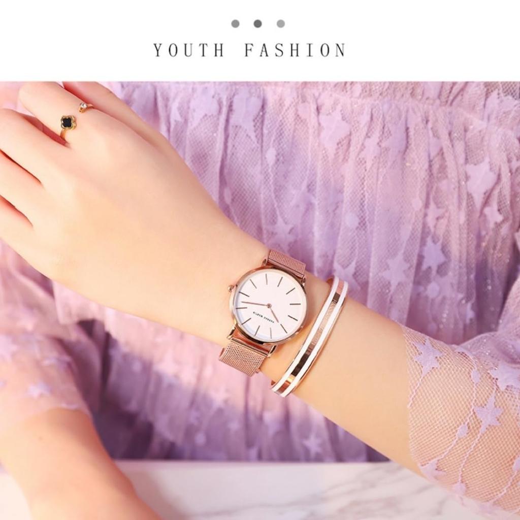 Hannah Martin Watch Gift Gold and Includes a Watch and Gift Wrapping Available Women's Set, White, Women's Bracelet,