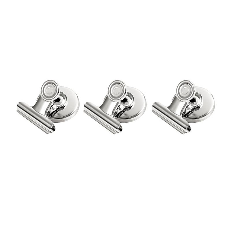 Durable Magnetic Photo Clips 3/12Pcs Metal Fridge Magnet Clips for DIY Picture Display Home Organization