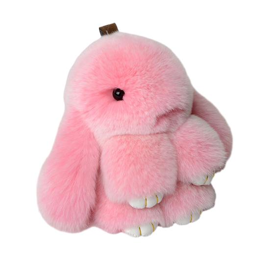 

Матовый Плюшевый Брелок-Зайчик 15 см Мягкий Искусственный Мех Кролика Подвеска для Сумок Ключей Милый Стоящий Мягкий Зверь Очаровательный Подарок на День Рождения 15cm розовый