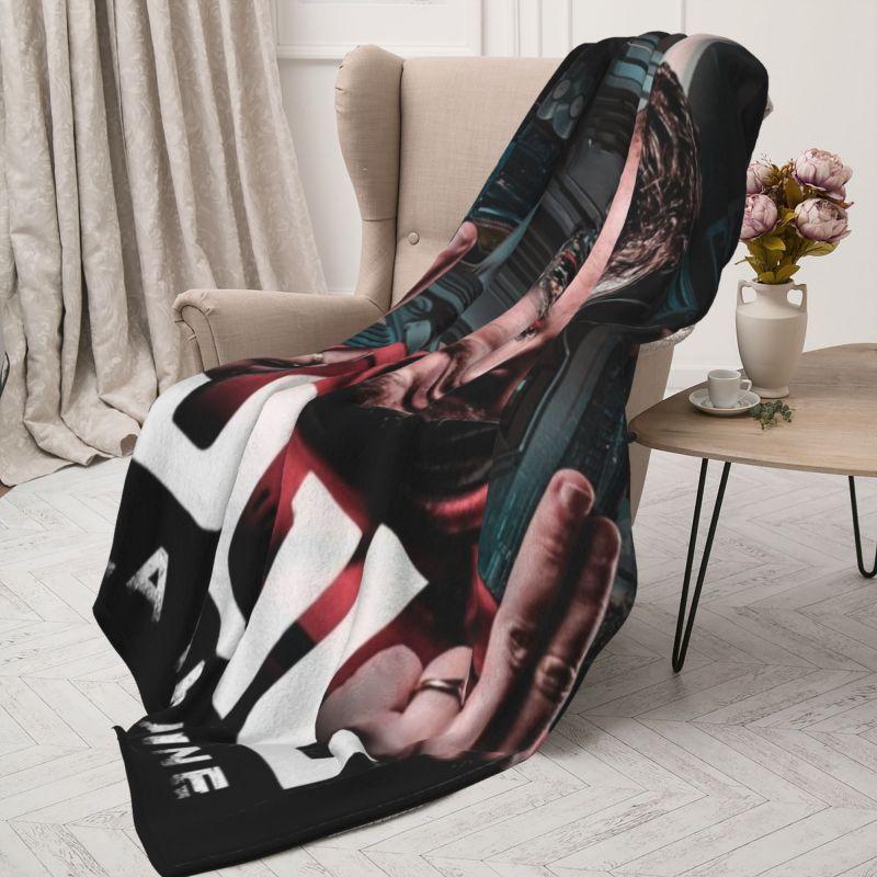 Custom Jul French Rapper Blanket 3D Printed Soft Flannel Fleece Warm Throw Blankets for Office Bedroom Sofa Bedspreads