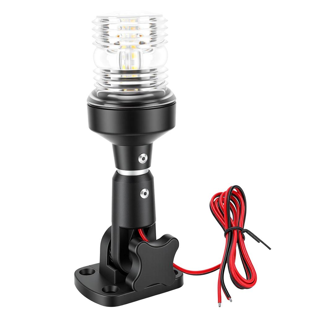 Pontoon Stern Light Bimini Light for Pontoon Boat LED Water Proof IP67 3NM Boat Anchor Light Marine Grade 360 Degree