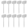 10pcs Garden Plant Label Plastic Garden Labels Gardening Plant Nursery Markers Label Tray Mark Diy Tool