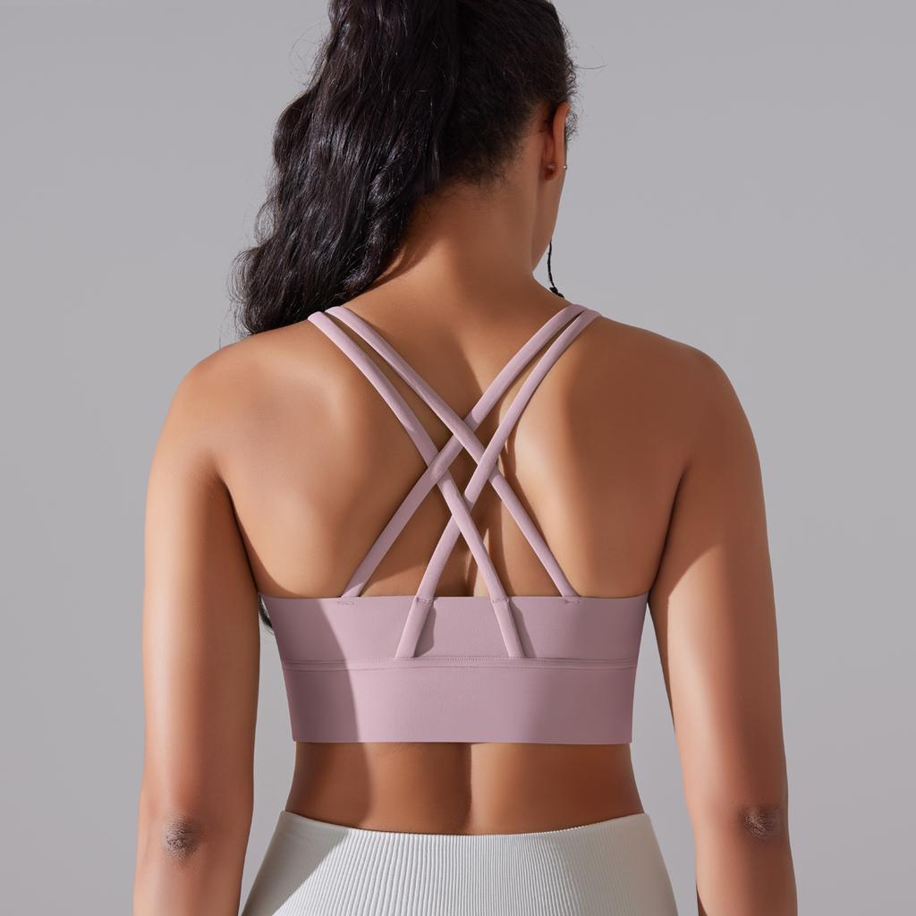 Women Sports Bra Sexy Yoga Bra High Support Impact Sports Underwear Running Quick DryTank Top Fitness Gym Padded Bralette