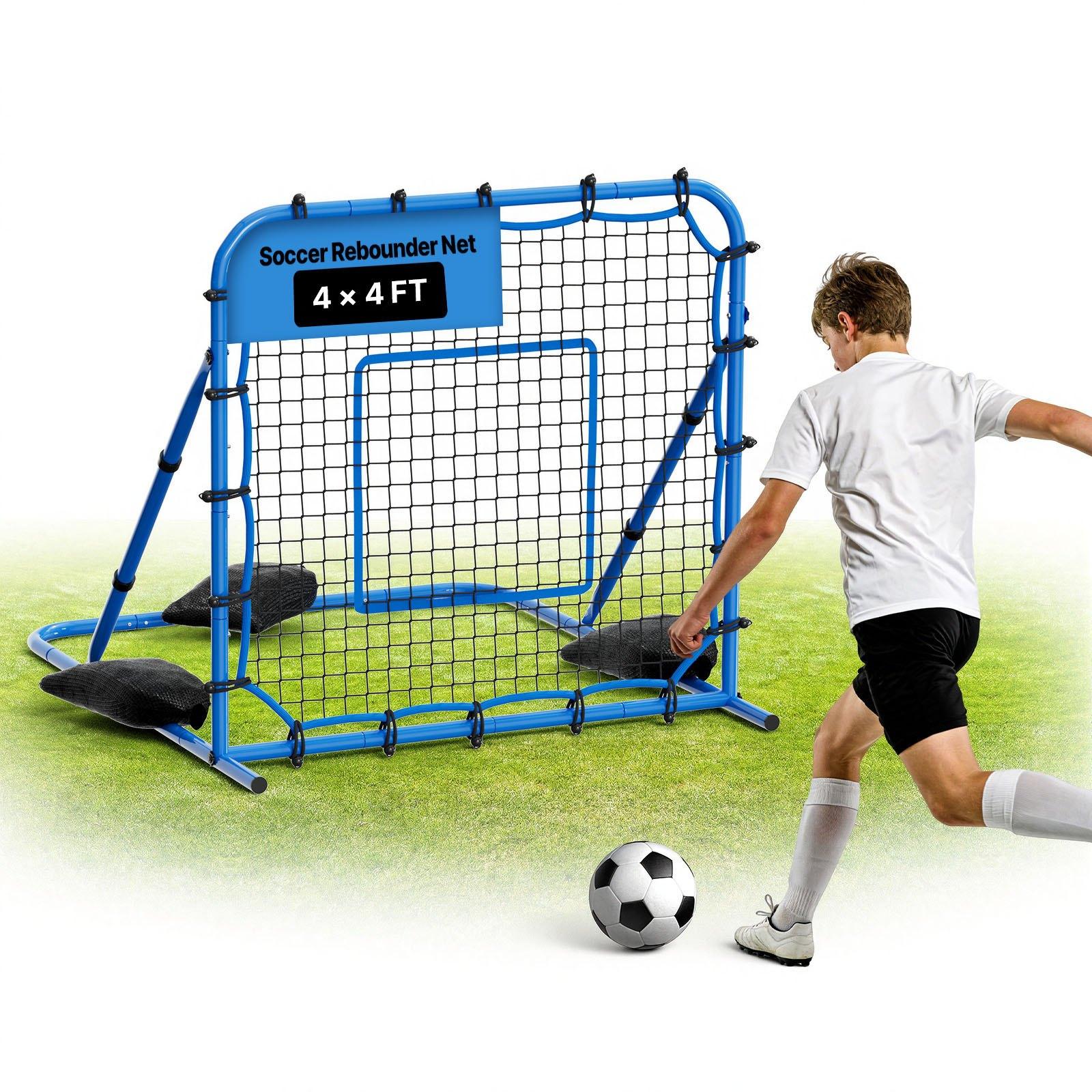 VEVOR Futbola Atsitiena Tīkls, Ātri Maināms