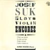 LP-Schallplatte JOSEF SUK ALFRED HOLECEK Josef Suk spielt Geigen-Encores SUAST50882 SUPRAPHON Tschechoslowakisch Klassisch Gebraucht