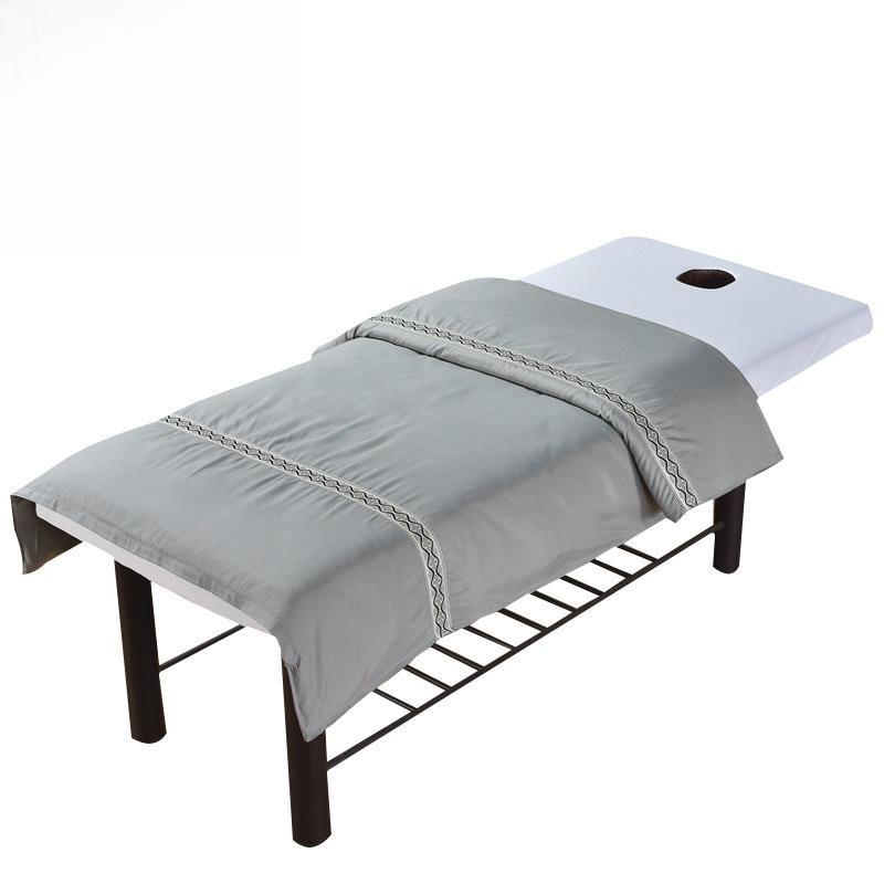 New Skin-friendly Cotton Solid Color Beauty Salon Bedspread Quilt Cover Massage Bed Cover Fumigation Bed